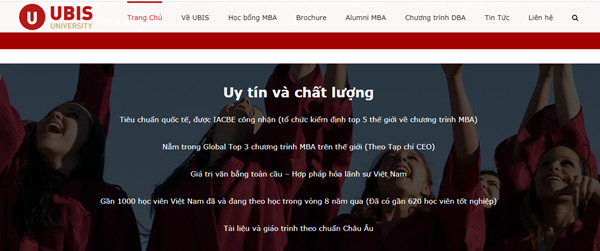 Chương trình MBA online của UBIS tại Việt Nam được nhiều học viên theo học.