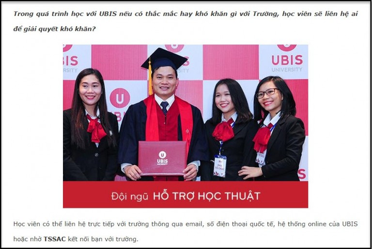 Nên lựa chọn những trường có hệ thống hỗ trợ học viên tốt.