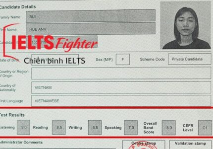 điểm thi ielts