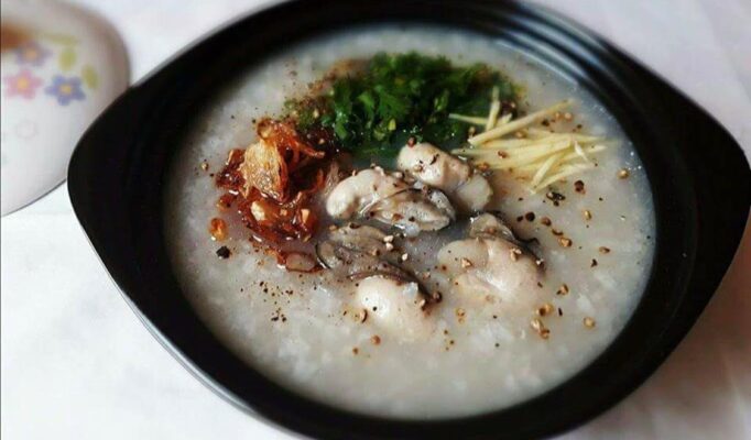 nấu cháo hàu cho bé