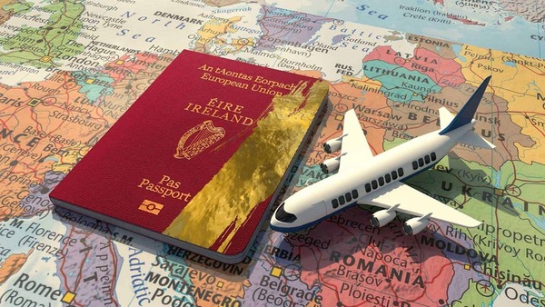 Traveler from Ireland preparing passport for vietnam visa requirements for ireland citizens