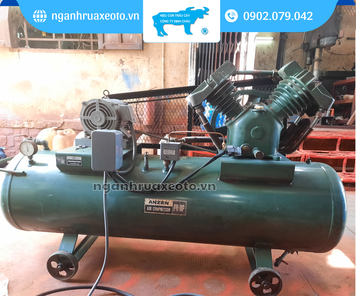 Hiểu ưu nhược điểm và cách vận hành máy nén khí Nhật bãi giúp garage tối ưu chi phí và hiệu suất